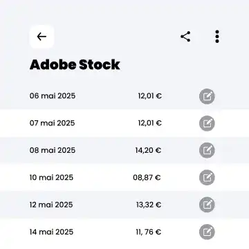 Earnify income by source breakdown screenshot