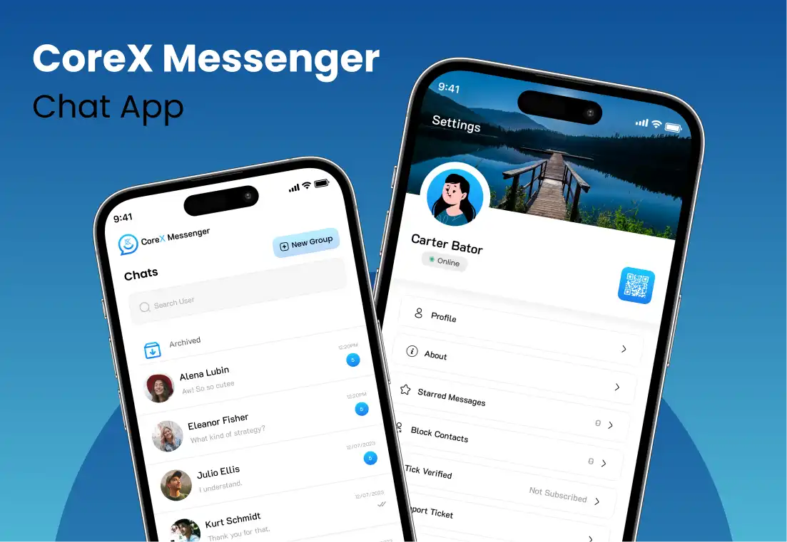 CoreX Messenger Business Chat App