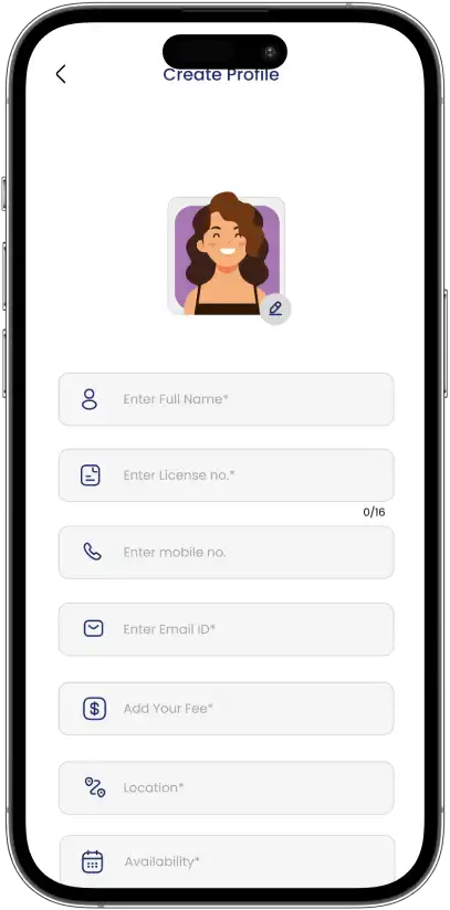 Ziba Driver instructor profile screen