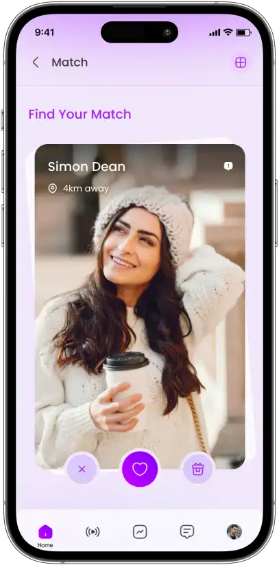 Find your match screen