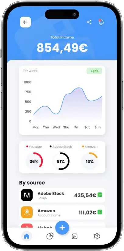 Earnify Income Tracking App Development