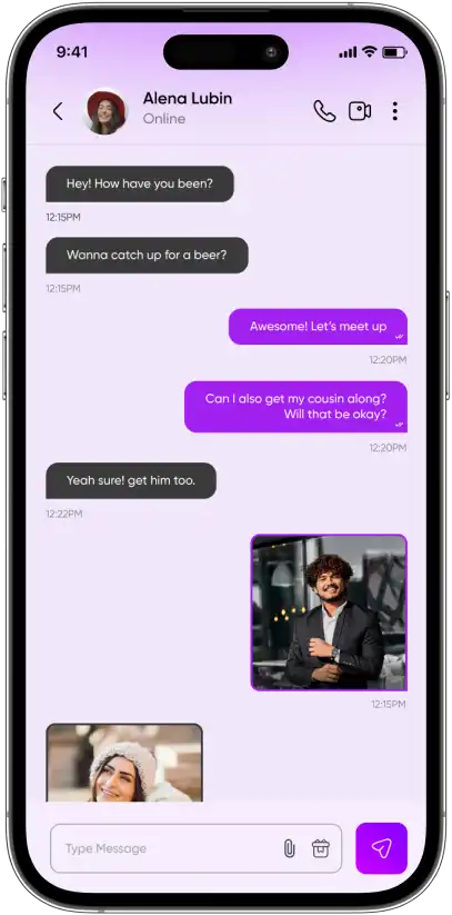 BubiTalk individual chat screen