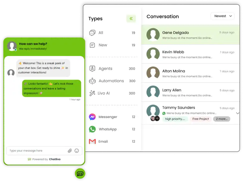 Multi-Channel Live Chat SaaS