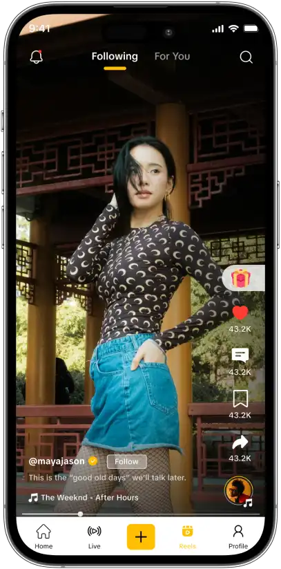 Pudym Reels video feed