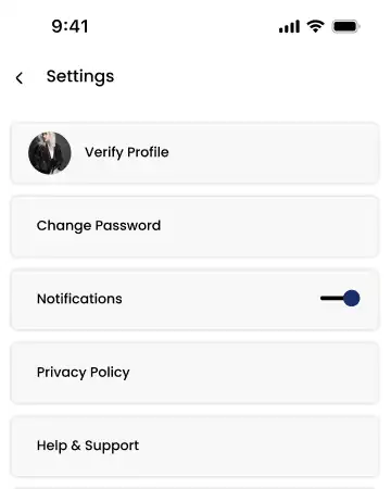 driving instructor app settings
