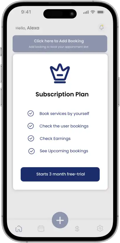 Subscription Plan Screen