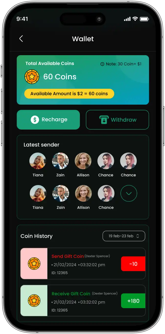 Digital Wallet & Coins