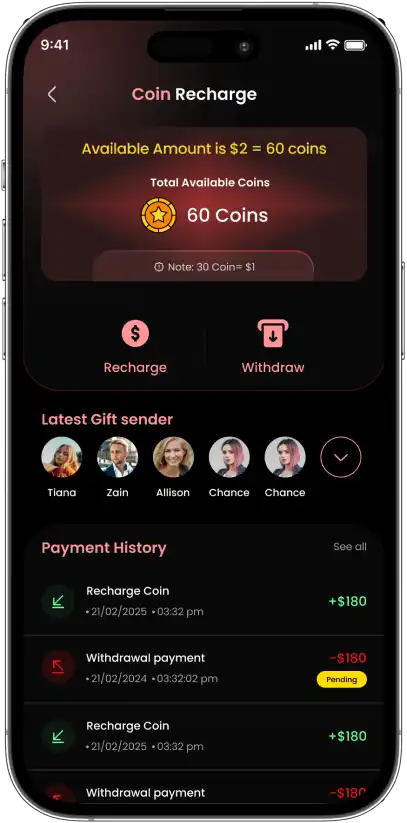Wallet & Coin Recharge