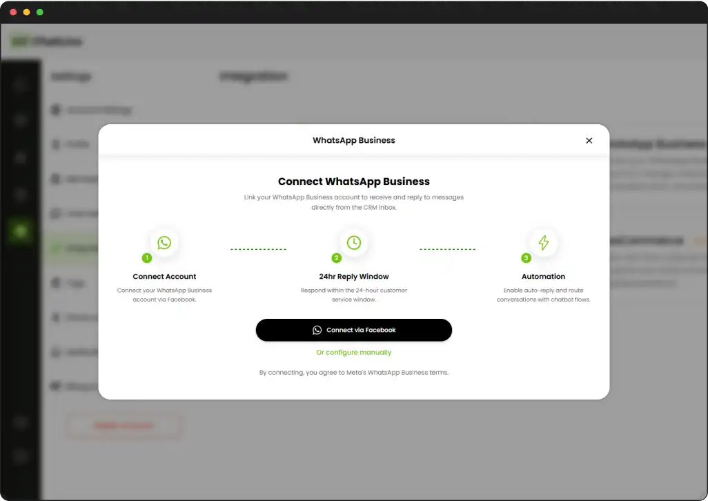 WhatsApp channel setup