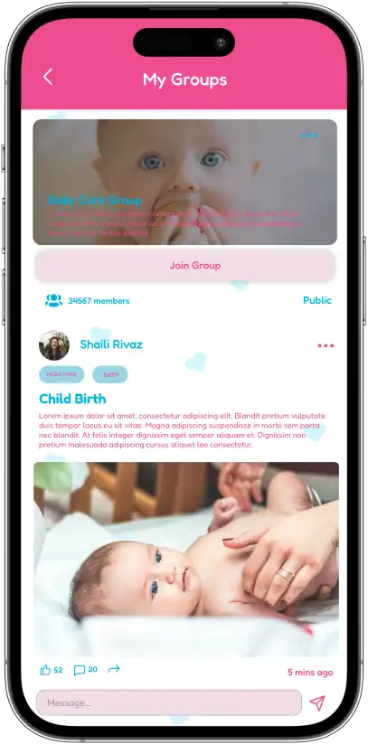 Mums community groups screen